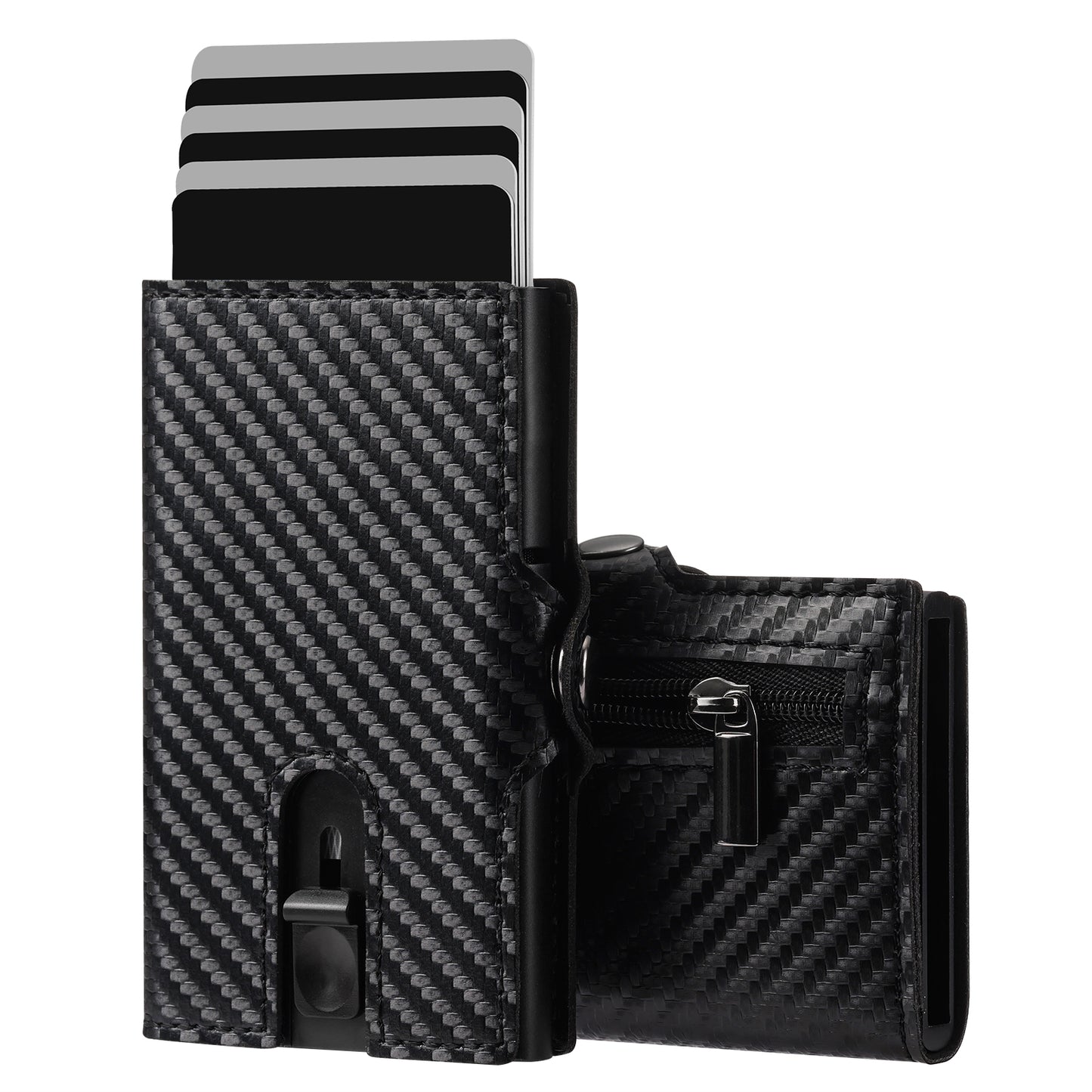 Kreditkartenetui mit RFID-Schutz Carbon Black