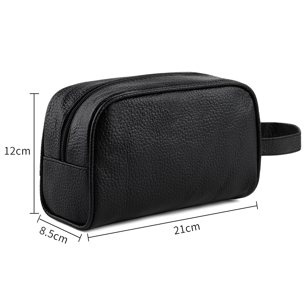 Pochette for Men and Women for Wrist, Pouch for Men and Women by Hand with Strap, Travel Beauty Case, Makeup Trousse, Soft Clutch Bag for Women