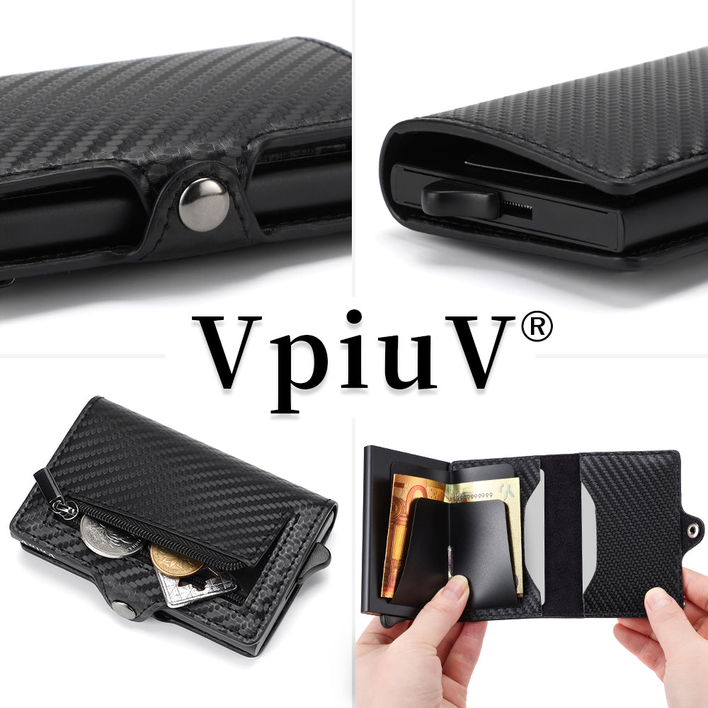 Carbon Fiber Credit Card Holder with RFID NFC Protection