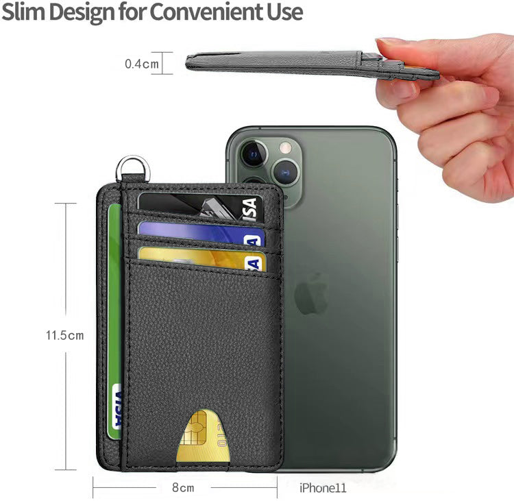 VpiuV® Portafoglio da Uomo | Portafoglio Slim Piccolo Sottile