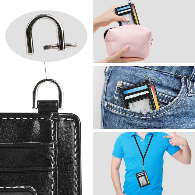 VpiuV® Portafoglio da Uomo | Portafoglio Slim Piccolo Sottile