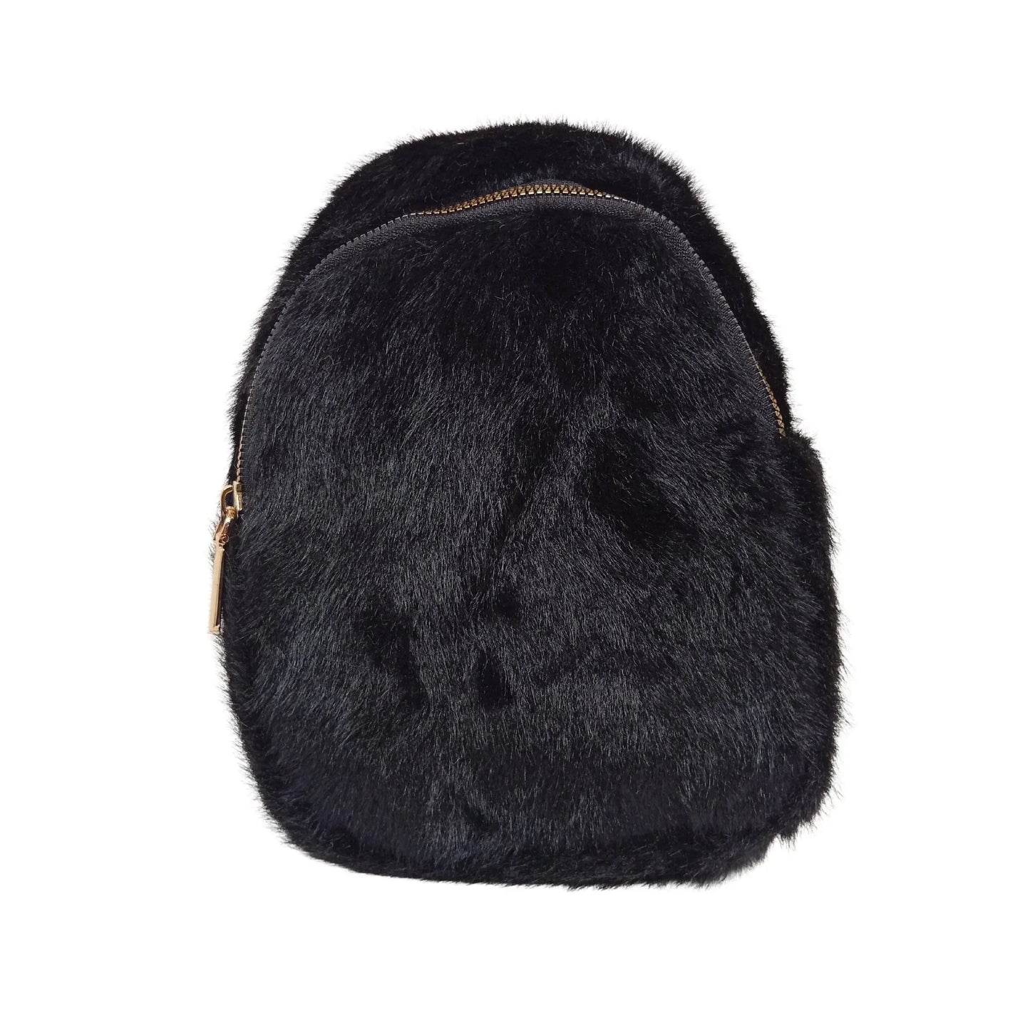 Mini faux fur crossbody bag