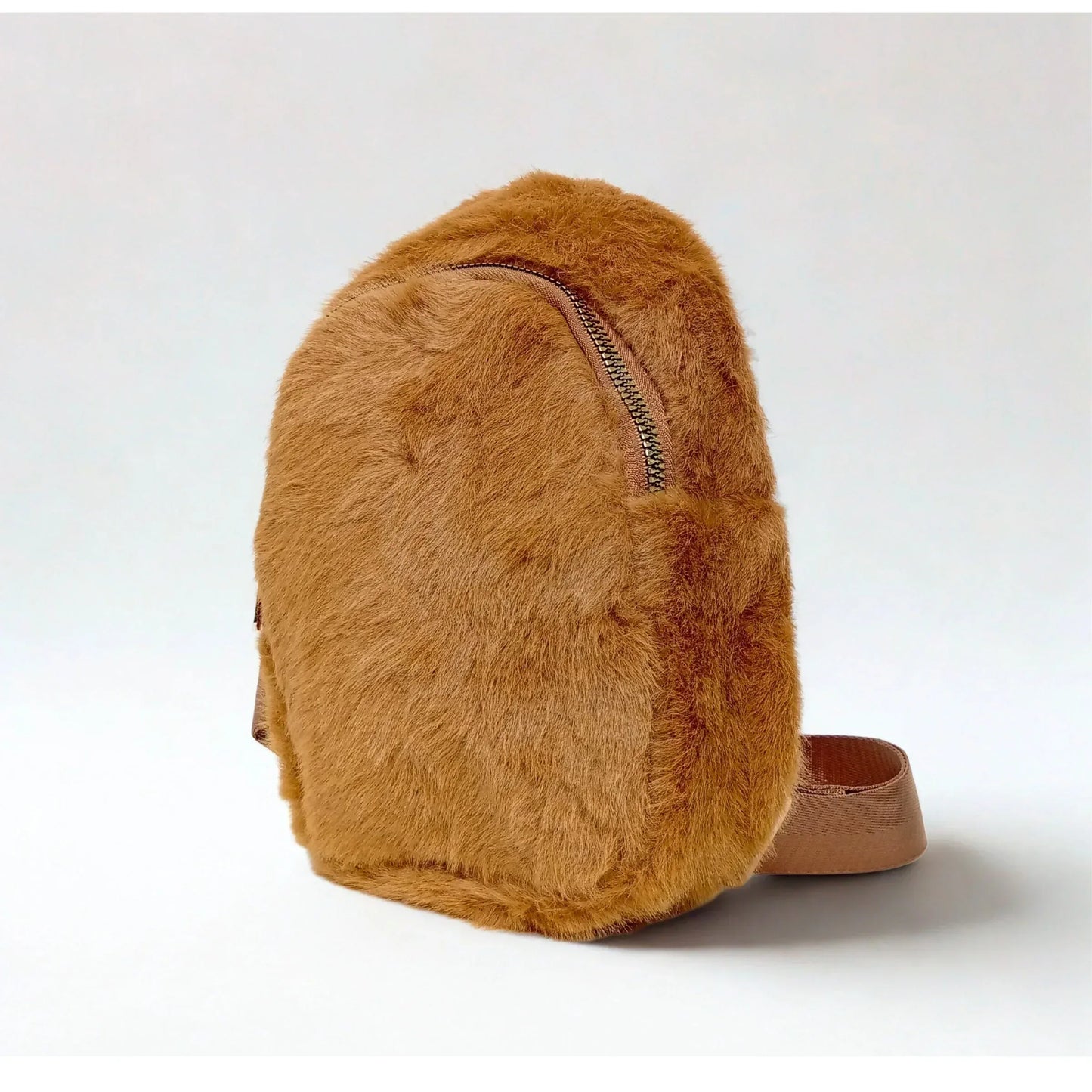 Mini faux fur crossbody bag