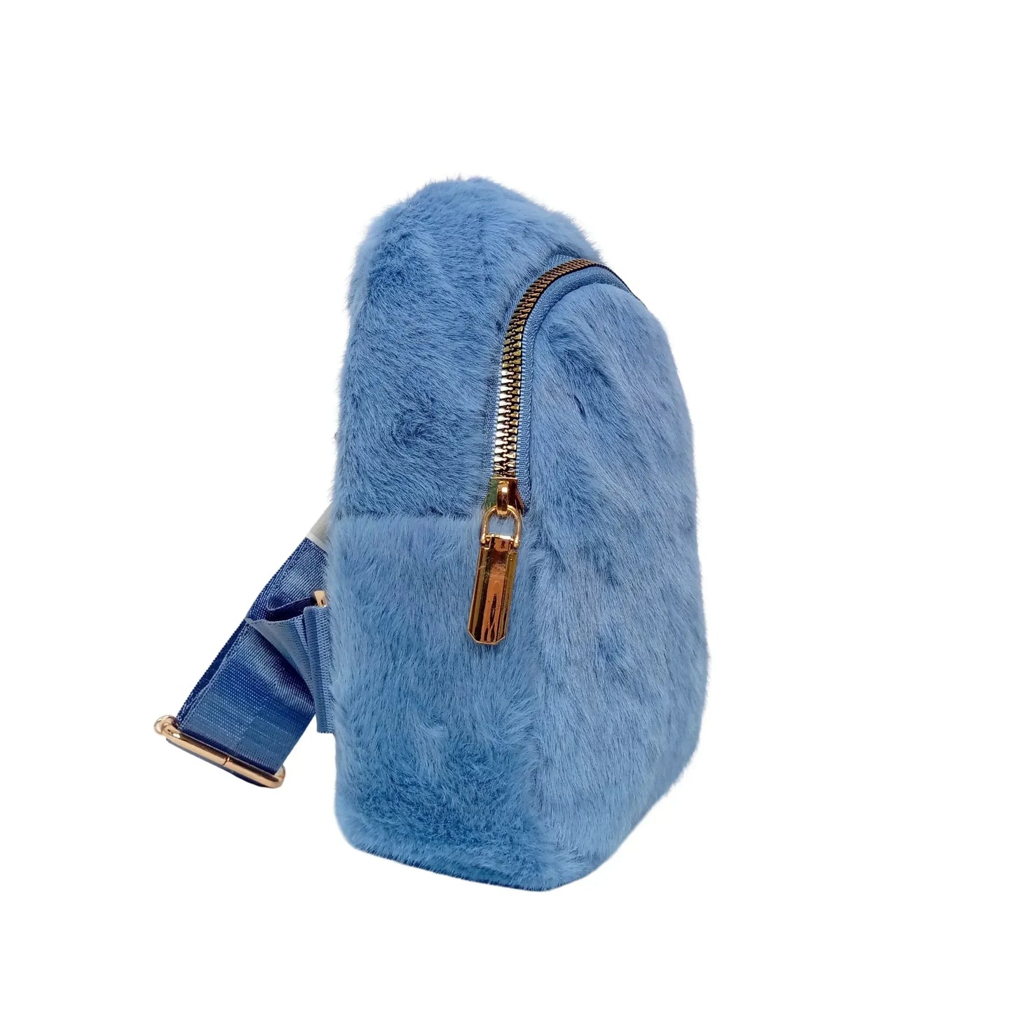 Mini faux fur crossbody bag